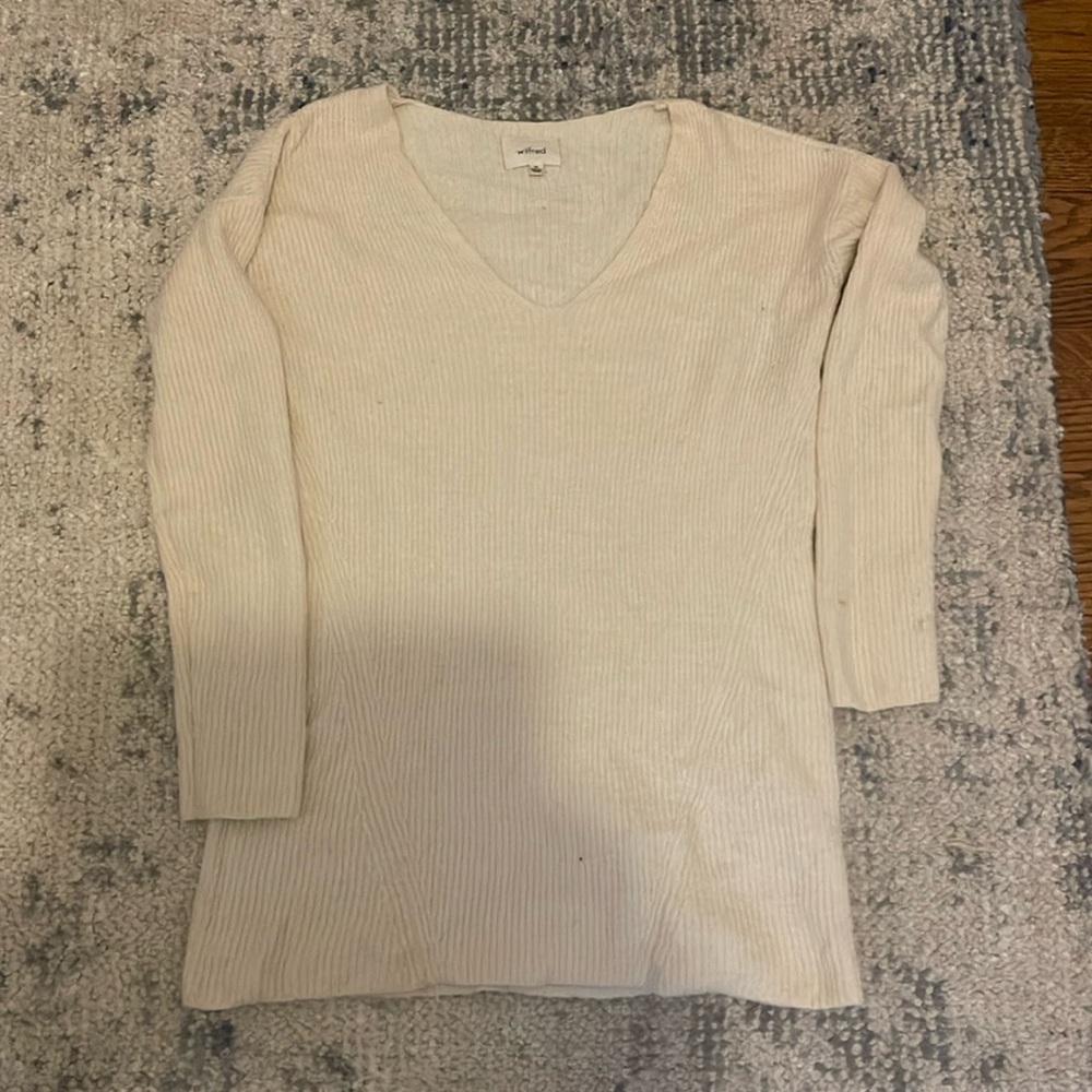 Wilfred XS tunic sweater (cream)